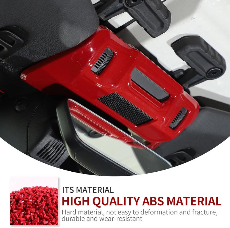 Linskip One-Touch Roof Panel Trim Compatible with 2024 2025 Jeep Wrangler JL 4XE & Gladiator JT, Overhead Feature Decor Cover for Jeep Wrangler Interior Accessories(Red) - Image 3